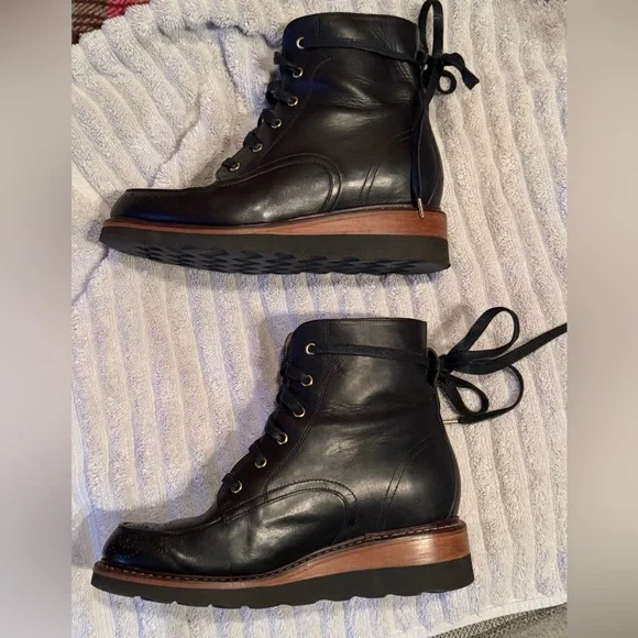 From the Office of Angela Scott Mr. Ryan wedge booties - Picture 13 of 16